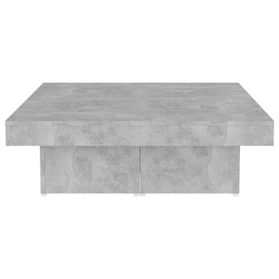 vidaXL Stolik kawowy, szarość betonu, 90x90x28 cm