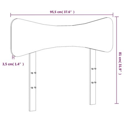 vidaXL Wezgłowie do łóżka, białe, 90 cm, lite drewno sosnowe