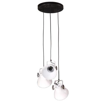 vidaXL Lampa wisząca, 25 W, biała, 30x30x100 cm, E27