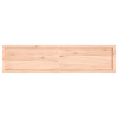 vidaXL Blat do łazienki, 160x40x(2-4) cm, surowe, lite drewno