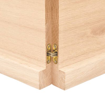 vidaXL Blat stołu, 120x40x(2-4)cm surowy, lity dąb naturalną krawędzią