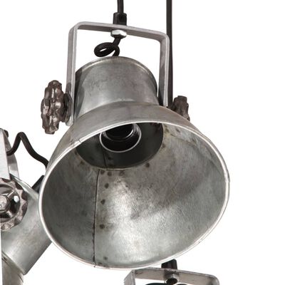 vidaXL Lampa wisząca, 25 W, srebro vintage, 30x30x100 cm, E27