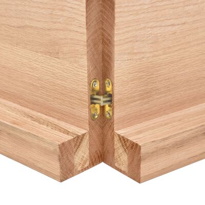 vidaXL Blat, jasnobrązowy 220x60x(2-6) cm drewno z naturalną krawędzią