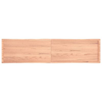 vidaXL Blat, jasnobrązowy 220x50x(2-6) cm drewno z naturalną krawędzią