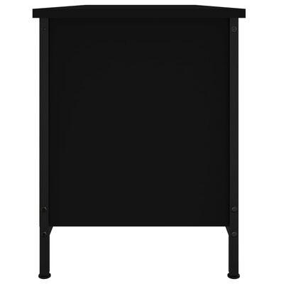 vidaXL Szafka pod TV, czarna, 102x35x45 cm, materiał drewnopochodny