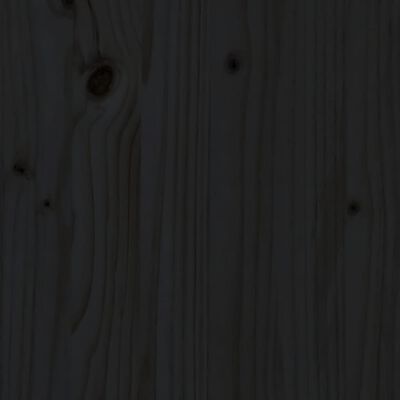 vidaXL 2-cz. zestaw mebli ogrodowych, czarny, drewno sosnowe