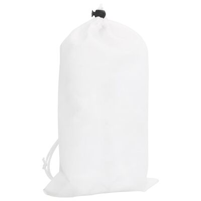 vidaXL Siatka maskująca z torbą do przechowywania, 312x140 cm, biała