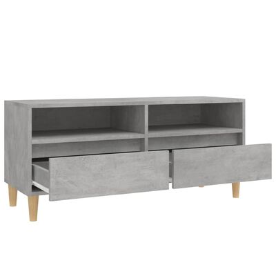 vidaXL Szafka pod TV, szarość betonu, 100x34,5x44,5 cm