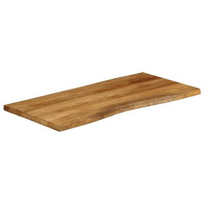 vidaXL Blat stołu, 120x60x3,8 cm, naturalna krawędź, lite drewno mango