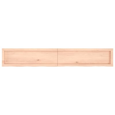 vidaXL Blat do łazienki, 180x30x(2-4) cm, surowe, lite drewno