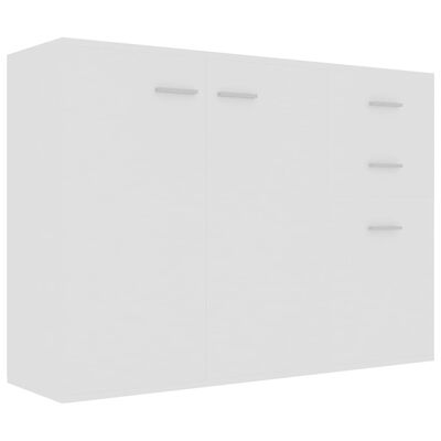 vidaXL Szafka, biała, 105x30x75 cm, materiał drewnopochodny