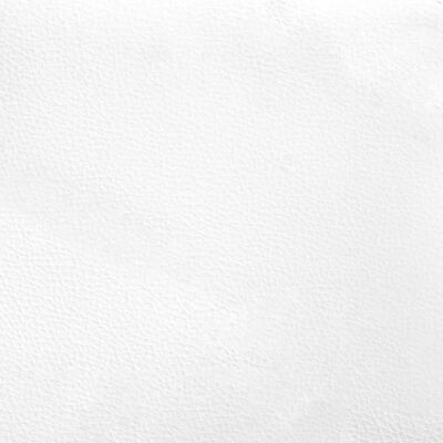 vidaXL Rama łóżka z zagłówkiem, biała, 120x200 cm, sztuczna skóra