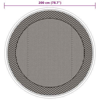 vidaXL Dywan na zewnątrz, zielony, Ø200 cm, PP