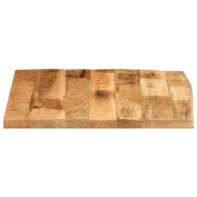 vidaXL Blat stołu, 80x80x2,5cm, naturalna krawędź, surowe drewno mango