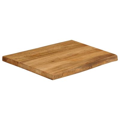 vidaXL Blat stołu, 60x60x2,5 cm, naturalna krawędź, lite drewno mango