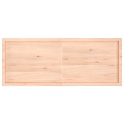 vidaXL Blat stołu, 160x60x(2-6)cm surowy, lity dąb naturalną krawędzią