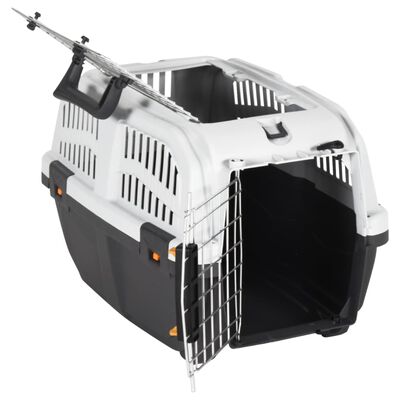 vidaXL Transporter dla zwierząt z metalowymi drzwiczkami 48x31,5x31 cm
