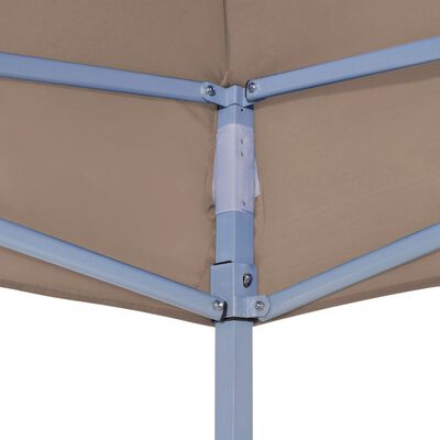 vidaXL Dach namiotu imprezowego, 3 x 3 m, kolor taupe, 270 g/m²