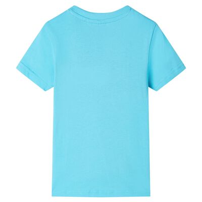 Koszulka dziecięca z krótkimi rękawami, błękitna, 116