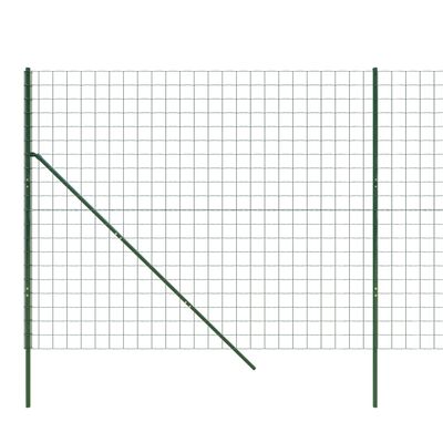 vidaXL Ogrodzenie ze zgrzewanej siatki, zielone, 2x10 m