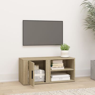 vidaXL Szafka pod TV, dąb sonoma, 80x31,5x36 cm