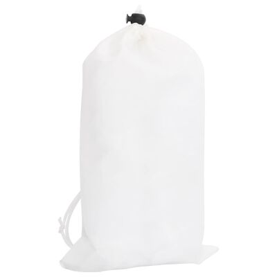 vidaXL Siatka maskująca z torbą do przechowywania, 623x203 cm, biała