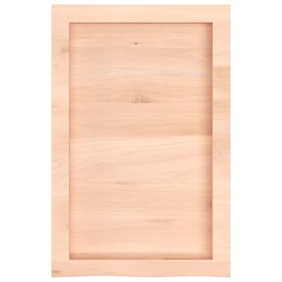 vidaXL Blat do łazienki, 40x60x(2-6) cm, surowe, lite drewno