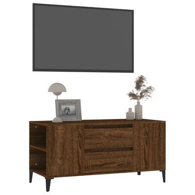 vidaXL Szafka pod TV, brązowy dąb, 102x44,5x50 cm