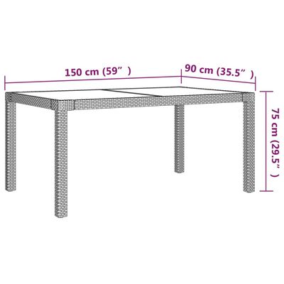 vidaXL 7-cz. zestaw mebli ogrodowych z poduszkami, rattan PE, szary