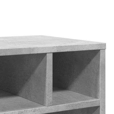 vidaXL Stojak pod drukarkę, z kółkami, szarość betonu, 41x32x48 cm