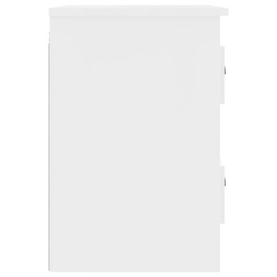 vidaXL Wiszące szafki nocne, 2 szt., białe z połyskiem, 41,5x36x53 cm