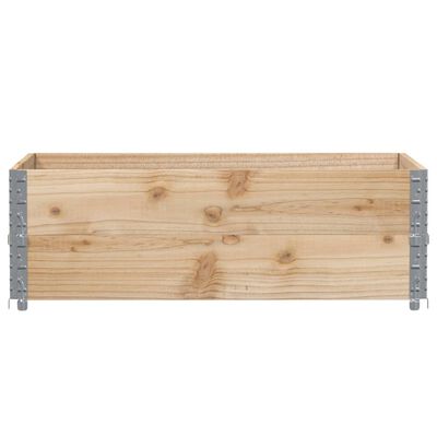 vidaXL Nadstawki paletowe, 2 szt., 120x80 cm, lite drewno sosnowe