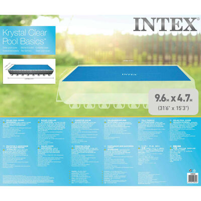 Intex Solarna plandeka na basen, prostokątna, 975 x 488 cm