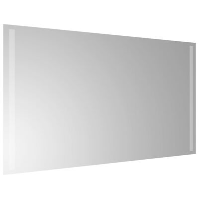 vidaXL Lustro łazienkowe z LED, 50x90 cm