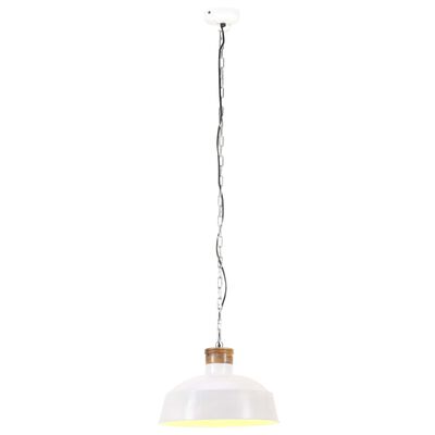 vidaXL Industrialna lampa wisząca, 58 cm, biała, E27