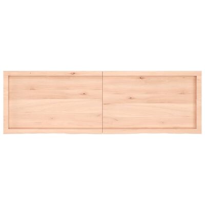 vidaXL Blat do łazienki, 160x50x(2-6) cm, surowe, lite drewno