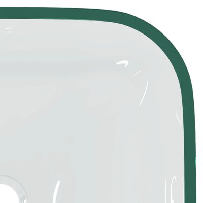 vidaXL Umywalka z bezbarwnego szkła, 42x42x14 cm