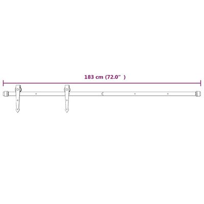 vidaXL Drzwi przesuwne z osprzętem, 90x210 cm, lite drewno sosnowe