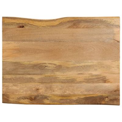 vidaXL Blat stołu, 90x80x2,5 cm, naturalna krawędź, lite drewno mango