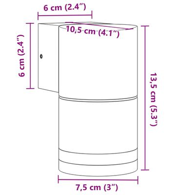 vidaXL Kinkiety zewnętrzne, 2 szt., czarne, odlewane aluminium