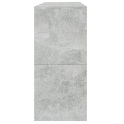 vidaXL Stolik konsolowy, szarość betonu, 100x35x76,5 cm