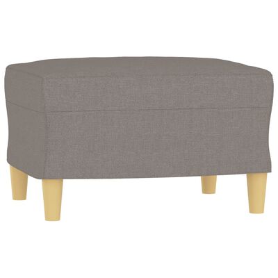 vidaXL 3-osobowa sofa z podnóżkiem, taupe, 180 cm, tkaniną