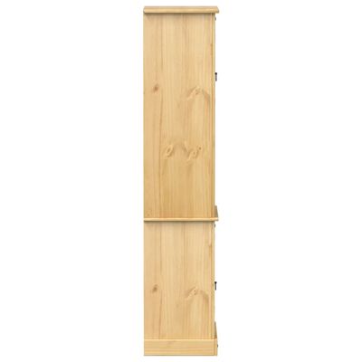 vidaXL Szafka łazienkowa Corona, 50x40x185 cm, lite drewno sosnowe