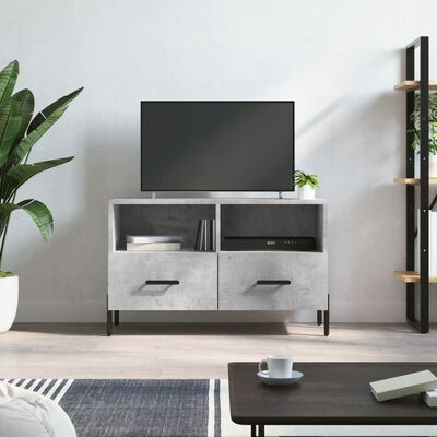 vidaXL Szafka pod TV, szarość betonu, 80x36x50 cm