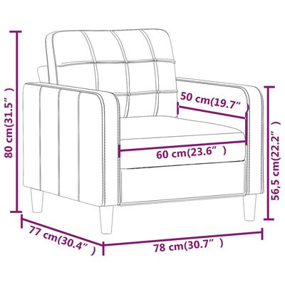 vidaXL Fotel, jasnożółty, 60 cm, obity tkaniną