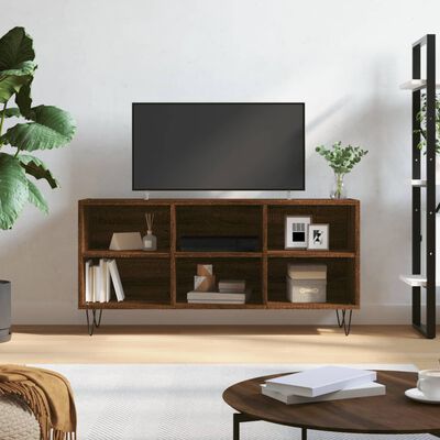 vidaXL Szafka pod TV, brązowy dąb, 103,5x30x50 cm