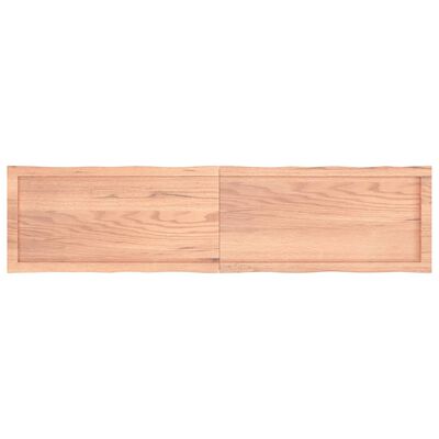 vidaXL Blat, jasnobrązowy 160x40x(2-4)cm drewno z naturalną krawędzią