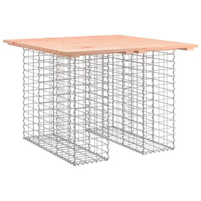 vidaXL Ławka ogrodowa, gabion, 100x102x72 cm, lite drewno daglezjowe