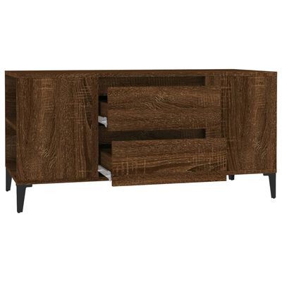 vidaXL Szafka pod TV, brązowy dąb, 102x44,5x50 cm