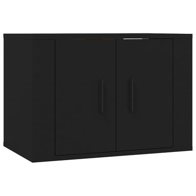 vidaXL 3-częściowy zestaw szafek telewizyjnych, czarny
